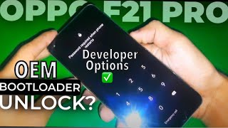 Oppo F21 Pro 📲 OEM Bootloader Unlock in Developer Options [upl. by Janet447]