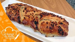 Trenza de Hojaldre rellena de Crema y Frutos secos [upl. by Uriel]