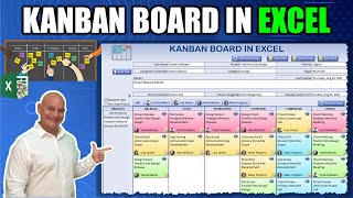 Learn How To Create Your Own Drag amp Drop Kanban Board In Excel Masterclass  Free Download [upl. by Nyleek]