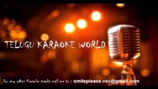 Vasthane Vasthane Karaoke  Soggade Chinni Nayana  Telugu Karaoke World [upl. by Lipkin]