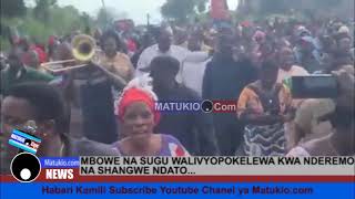 MBOWE NA SUGU WALIVYOPOKELEWA KWA SHANGWE NA NDEREMO NDATO [upl. by Terag]