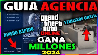 COMO GANAR MILLONES con la AGENCIA GUIA COMPLETA en GTA 5 Online 2024 COMO SER MILLONARIO en GTA [upl. by Ahsinav602]