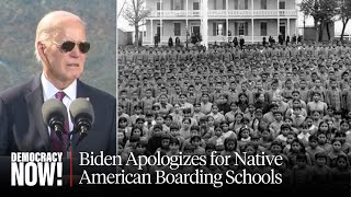 Biden Apologizes for Native American Boarding Schools That Aimed to Exterminate Indigenous Culture [upl. by Schubert]