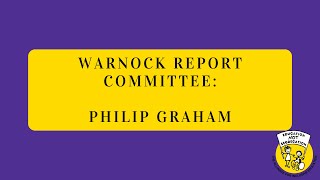 Philip Graham Warnock Report Committee  ALLFIE Inclusive Education Conference 2021 ALLFIEAGM [upl. by Aenert579]