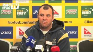 Rugby  Cheika garde un bon souvenir de la France  1411 [upl. by Nnairek]