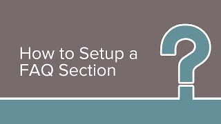 How to Setup FAQ Section on Your WordPress Website [upl. by Akirdnas]