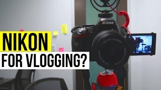 Use NIKON As A VLOGGING Camera D5200D5300D5500 VLOG Setup [upl. by Leehar89]