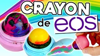 EOS crayon  PINTA y DIBUJA con tus EOS Lip Balm [upl. by Otxis]