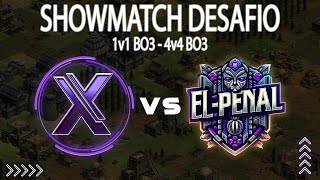 XEVER vs EL PENAL  SHOWMATCH DOBLE  1v1 BO3 y 4v4 BO3  AOE 2 DE [upl. by Annelg]