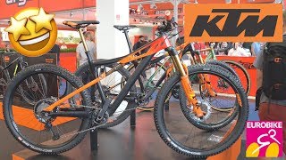 New KTM Bikes 2019 Prowler Scarp Macina Kapoho  Eurobike 2018 4K [upl. by Hiamerej]