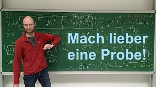 Wie kann man für eine Rechnung per Stromteilerregel eine Probe machen Kettenschaltung Aufgabe 33 [upl. by Helas]