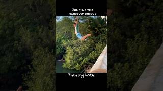 Jumping the RAINBOW BRIDGE Haleiwa Hawaii hawaiitravel [upl. by Anneh]