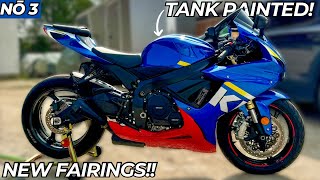 Rebuilding A Salvage Crashed 2019 Suzuki GSXR750  Part 3 [upl. by Evol]