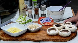 Gegrillte Champignons Gefüllte Pilze vom deutschen Grillmeister [upl. by Ehpotsirhc]