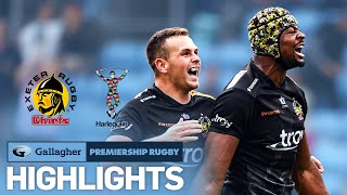 Exeter v Harlequins  HIGHLIGHTS  The Game of the Year  Gallagher Premiership 202223 [upl. by Nocaed]