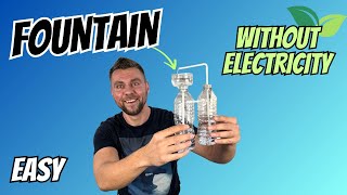 DIY Fountain from Plastic Bottles  Easy NoElectricity Water Experiment With Rick Creative [upl. by Eppilihp760]