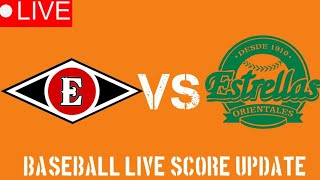 Leones del escogido vs Estrellas orientales live Baseball match score update today  2024 [upl. by Noneek]