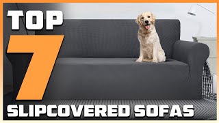 Top 7 Best Slipcovered Sofas in 2024  Detailed Reviews amp Buyers Guide [upl. by Aran]