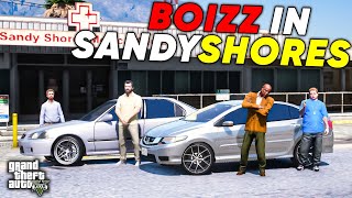 MICHAEL amp BOIZ VISITED FRANKLIN IN SANDY SHORES HOSPITAL  GTA 5  Real Life Mods 551  URDU [upl. by Llerad365]