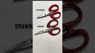 Realistic Pencil drawing of ✂️ scissor dhinaartworks drawing realisticdrawing tamilshorts [upl. by Otokam]