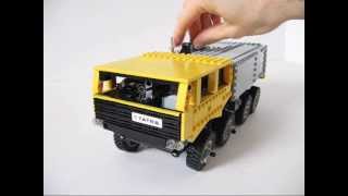 Lego mini Tatra 813  8x8  working RC model [upl. by Anilyx423]