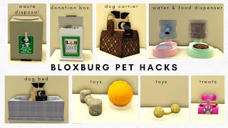 BLOXBURG PET  DOG SALON HACKSBUILD ROBLOX [upl. by Sairu]