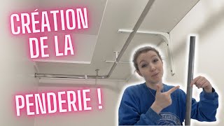 Aménager un petit dressing  cagibi sur mesure DIY  Création de lespace penderie [upl. by Ressay]