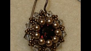 Sidonias handmade jewelry  Vintage Swarovski beaded earrings [upl. by Cirad]