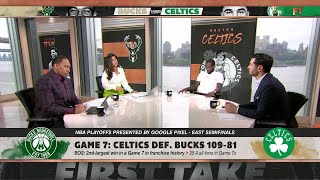 Its Stephen A vs Pat Bev vs JJ Redick talking CelticsBucks Game 7 on First Take 🍿 [upl. by Kremer]