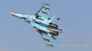 Sukhoi Su27 Demo RIAT 2018 [upl. by Atiuqes]