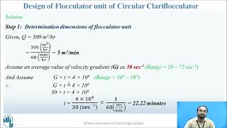 Design of Flocculator unit of Circular Clariflocculator [upl. by Hirz]