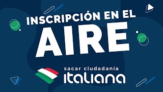 Cómo inscribirse al AIRE  Sacar Ciudadanía Italiana [upl. by Adao]