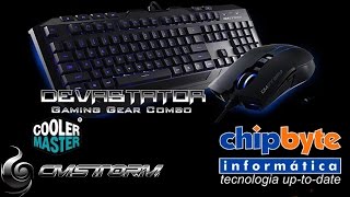 Teclado e Mouse CM Storm Devastator Unboxing Review  Chipbyte Informática [upl. by Attenyt21]