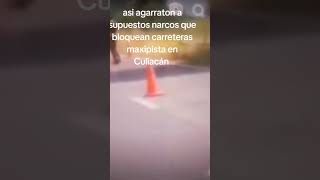 Así agarraron la guardia nacional a narcos en carretera maxipista en Culiacán [upl. by Nitsyrk755]