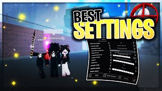 THE BEST DA HOOD SETTINGS UPDATED ⭐ LITERALLY LOCK [upl. by Rumit]