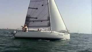 Boat ELLIOTT 770  Sobstad mainsail [upl. by Aihk]