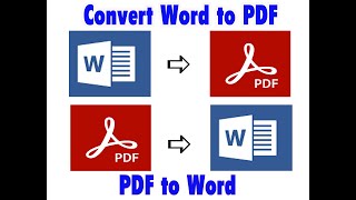 How to Convert Word to PDF and PDF to Word Word se PDF me keise convert kare [upl. by Bahner87]