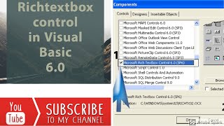 RichTextBox control  Common Dialog control  Visual Basic 60In Hindi [upl. by Anomas]