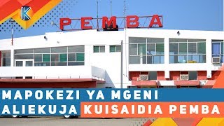 MAPOKEZI YA MGENI ALIEKUJA KUISAIDIA PEMBA [upl. by Nivaj630]