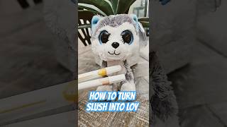 beanie boo magic custom ✨️ How To Turn Slush into LOY shorts beanieboos transition custom fypシ [upl. by Arerrac]