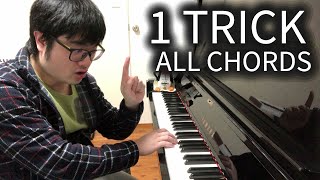 1 Trick to Learn All Major and Minor Chords on Piano [upl. by Kciredor250]