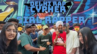 GIRL RAPPER GOT INSANE BARS 🤯  DELHI RAP CYPHER  girlrapper delhirapper [upl. by Airtemak805]