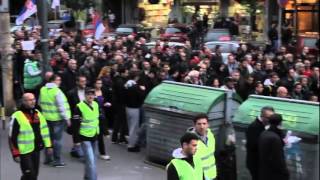 MASS PROTESTS IN BELGRADE BECAUSE OF ELECTION THEFT [upl. by Lenoel440]