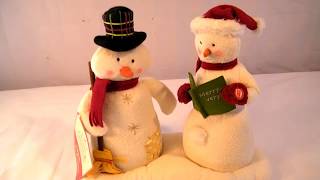 HALLMARK ANIMATED JINGLE PALS CAROLING SNOWMEN [upl. by Trip693]