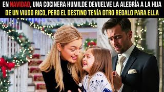 EN NAVIDAD UNA COCINERA HUMILDE DEVUELVE LA ALEGRÍA A LA HIJA DE UN VIUDO RICO PERO [upl. by Anilas268]