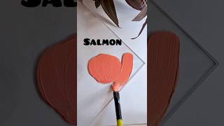 How to get Salmon colour by acrylics  acrylic colour mixing for Salmon howto salmon [upl. by Merras]