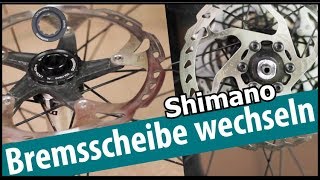 Shimano Bremsscheiben wechseln  mit und ohne Centerlock [upl. by Flowers]