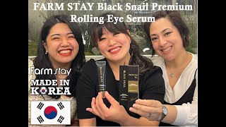 Farm Stay Black Snail Premium Rolling Eye Serum [upl. by Marris]