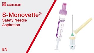 Blood collection Aspiration with the SMonovette® ISO colour code and SafetyNeedle [upl. by Kallman]