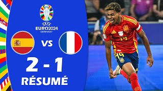 Espagne contre France 21 Résumé et buts  Demifinales  UEFA Euro 2024 [upl. by Ailito]